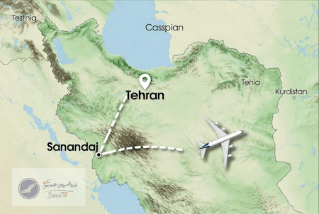 پرواز تهران سنندج 